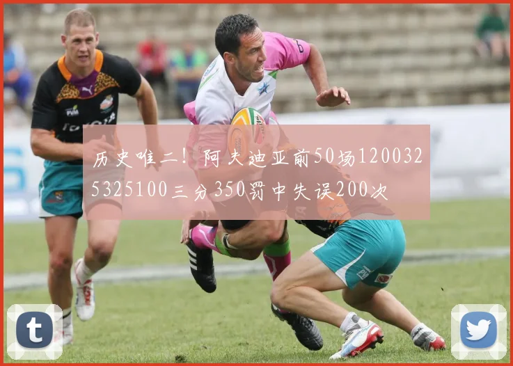 历史唯二！阿夫迪亚前50场1200325325100三分350罚中失误200次